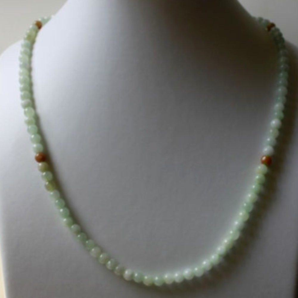 Untreated ** 100% Natural JADE Necklace 20"
